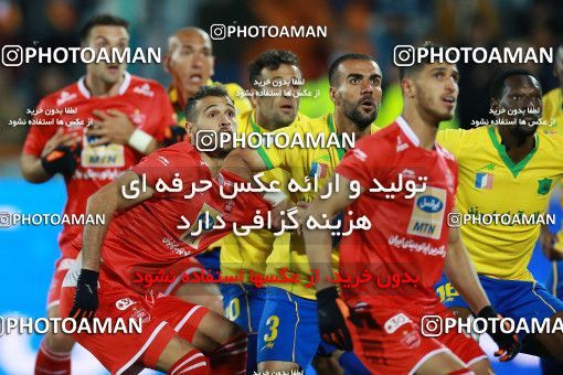 1422796, Tehran, , لیگ برتر فوتبال ایران، Persian Gulf Cup، Week 20، Second Leg، Persepolis 1 v 0 Sanat Naft Abadan on 2019/02/28 at Azadi Stadium