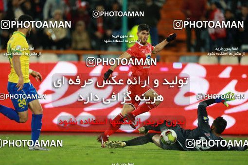 1422856, Tehran, , لیگ برتر فوتبال ایران، Persian Gulf Cup، Week 20، Second Leg، Persepolis 1 v 0 Sanat Naft Abadan on 2019/02/28 at Azadi Stadium