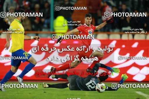 1422882, Tehran, , لیگ برتر فوتبال ایران، Persian Gulf Cup، Week 20، Second Leg، Persepolis 1 v 0 Sanat Naft Abadan on 2019/02/28 at Azadi Stadium
