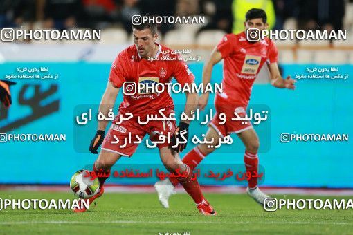 1422823, Tehran, , لیگ برتر فوتبال ایران، Persian Gulf Cup، Week 20، Second Leg، Persepolis 1 v 0 Sanat Naft Abadan on 2019/02/28 at Azadi Stadium