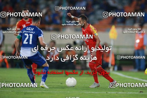 1437819, Tehran, , Iran Football Pro League، Persian Gulf Cup، Week 2، First Leg، Esteghlal 1 v 1 Foulad Khouzestan on 2019/08/29 at Azadi Stadium