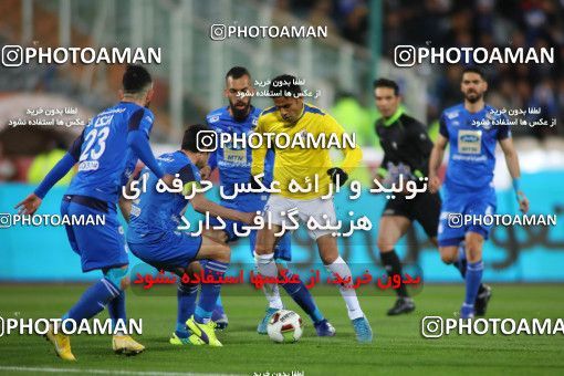 1445783, Tehran, , لیگ برتر فوتبال ایران، Persian Gulf Cup، Week 21، Second Leg، Esteghlal 1 v 0 Naft M Soleyman on 2019/03/08 at Azadi Stadium