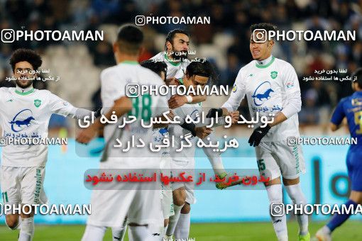 1807385, Tehran, , Iran Football Pro League، Persian Gulf Cup، Week 16، Second Leg، Esteghlal 1 v 2 Mashin Sazi Tabriz on 2019/12/19 at Azadi Stadium