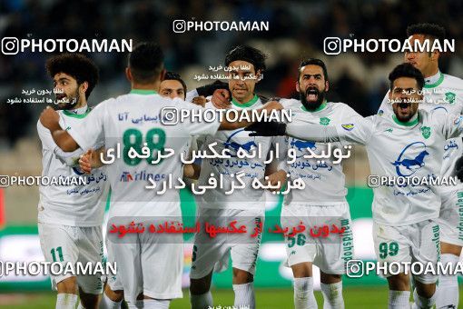 1807384, Tehran, , Iran Football Pro League، Persian Gulf Cup، Week 16، Second Leg، Esteghlal 1 v 2 Mashin Sazi Tabriz on 2019/12/19 at Azadi Stadium