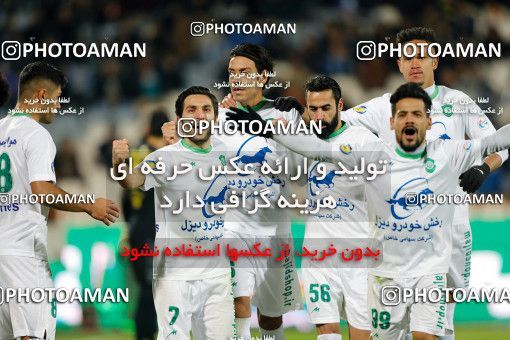 1807404, Tehran, , Iran Football Pro League، Persian Gulf Cup، Week 16، Second Leg، Esteghlal 1 v 2 Mashin Sazi Tabriz on 2019/12/19 at Azadi Stadium