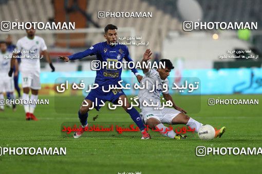 1696810, Tehran, , Iran Football Pro League، Persian Gulf Cup، Week 16، Second Leg، Esteghlal 1 v 2 Mashin Sazi Tabriz on 2019/12/19 at Azadi Stadium