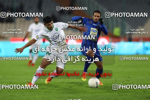 1696851, Tehran, , Iran Football Pro League، Persian Gulf Cup، Week 16، Second Leg، Esteghlal 1 v 2 Mashin Sazi Tabriz on 2019/12/19 at Azadi Stadium