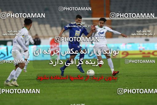 1696905, Tehran, , Iran Football Pro League، Persian Gulf Cup، Week 16، Second Leg، Esteghlal 1 v 2 Mashin Sazi Tabriz on 2019/12/19 at Azadi Stadium