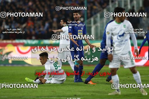 1696839, Tehran, , Iran Football Pro League، Persian Gulf Cup، Week 16، Second Leg، Esteghlal 1 v 2 Mashin Sazi Tabriz on 2019/12/19 at Azadi Stadium