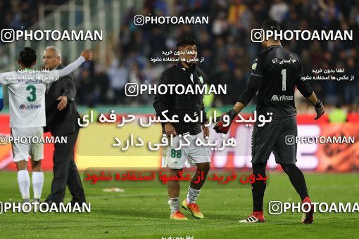 1696819, Tehran, , Iran Football Pro League، Persian Gulf Cup، Week 16، Second Leg، Esteghlal 1 v 2 Mashin Sazi Tabriz on 2019/12/19 at Azadi Stadium