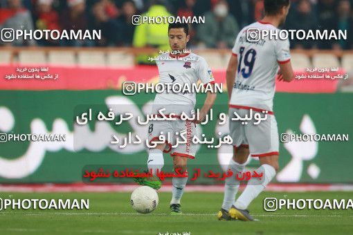 1503538, Tehran, , Iran Football Pro League، Persian Gulf Cup، Week 12، First Leg، Persepolis 1 v 0 Nassaji Qaemshahr on 2019/12/27 at Azadi Stadium