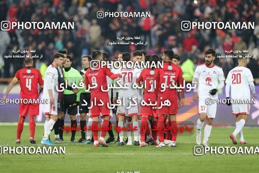 1700496, Tehran, Iran, Iran Football Pro League، Persian Gulf Cup، Week 17، Second Leg، Persepolis 2 v 0 Tractor Sazi on 2020/01/26 at Azadi Stadium