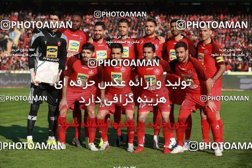 1513882, Tehran, Iran, Iran Football Pro League، Persian Gulf Cup، Week 17، Second Leg، Persepolis 2 v 0 Tractor Sazi on 2020/01/26 at Azadi Stadium
