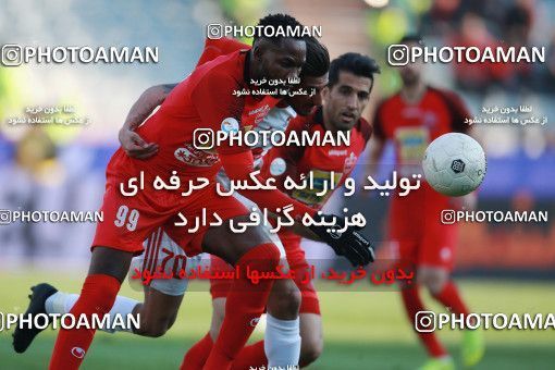 1513971, Tehran, Iran, Iran Football Pro League، Persian Gulf Cup، Week 17، Second Leg، Persepolis 2 v 0 Tractor Sazi on 2020/01/26 at Azadi Stadium
