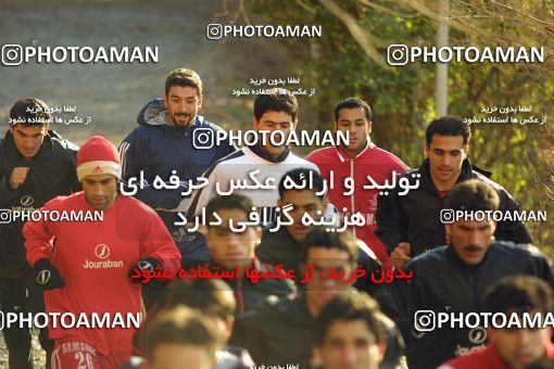 1519325, Tehran, , لیگ برتر فوتبال ایران, Persepolis Football Team Training Session on 2002/12/22 at تپه های داوودیه