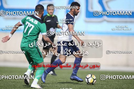 1537188, Tehran, Iran, لیگ دسته دوم فوتبال کشور, 2018-19 season, Week 25, Second Leg, Nirou Zamini Tehran 1 v 1 Pas on 2019/04/11 at Ghadir Stadium