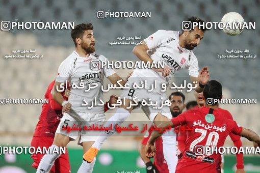 1527756, Iran Football Pro League، Persian Gulf Cup، Week 21، Second Leg، 2020/02/27، Tehran، Azadi Stadium، Persepolis 3 - ۱ Padideh Mashhad