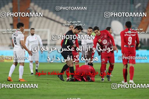 1528361, Iran Football Pro League، Persian Gulf Cup، Week 21، Second Leg، 2020/02/27، Tehran، Azadi Stadium، Persepolis 3 - ۱ Padideh Mashhad