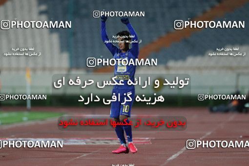 1528690, Tehran, , Iran Football Pro League، Persian Gulf Cup، Week 20، Second Leg، Esteghlal 2 v 1 Zob Ahan Esfahan on 2020/02/23 at Azadi Stadium