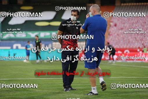 1538220, Tehran, Iran, Iran Football Pro League، Persian Gulf Cup، Week 28، Second Leg، Persepolis 0 v 1 Zob Ahan Esfahan on 2020/08/07 at Azadi Stadium
