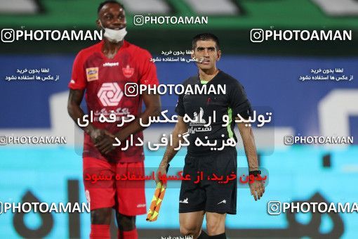 1538174, Tehran, Iran, Iran Football Pro League، Persian Gulf Cup، Week 28، Second Leg، Persepolis 0 v 1 Zob Ahan Esfahan on 2020/08/07 at Azadi Stadium