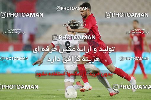 1538350, Tehran, Iran, Iran Football Pro League، Persian Gulf Cup، Week 28، Second Leg، Persepolis 0 v 1 Zob Ahan Esfahan on 2020/08/07 at Azadi Stadium