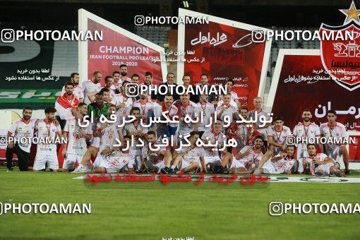 1531311, Iran Football Pro League، Persian Gulf Cup، Week 28، Second Leg، 2020/08/07، Tehran، Azadi Stadium، Persepolis 0 - ۱ Zob Ahan Esfahan
