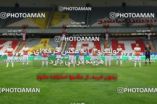 1719350, Tehran, Iran, Iran Football Pro League، Persian Gulf Cup، Week 25، Second Leg، Persepolis 1 v 0 Foulad Khouzestan on 2020/07/18 at Azadi Stadium