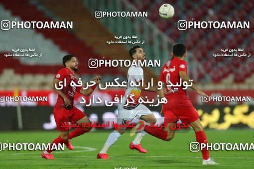 1719372, Tehran, Iran, Iran Football Pro League، Persian Gulf Cup، Week 25، Second Leg، Persepolis 1 v 0 Foulad Khouzestan on 2020/07/18 at Azadi Stadium