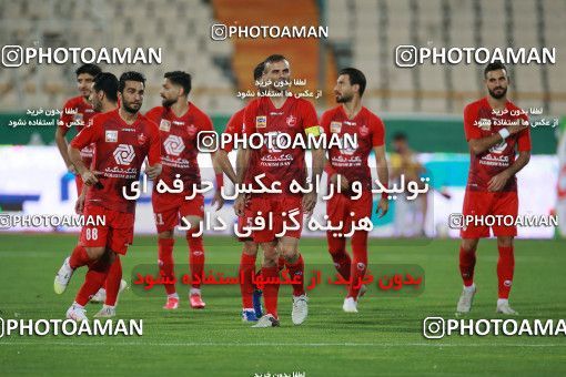 1536852, Tehran, Iran, Iran Football Pro League، Persian Gulf Cup، Week 25، Second Leg، Persepolis 1 v 0 Foulad Khouzestan on 2020/07/18 at Azadi Stadium