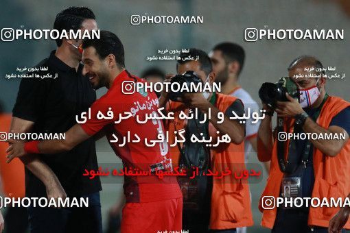 1536913, Tehran, Iran, Iran Football Pro League، Persian Gulf Cup، Week 25، Second Leg، Persepolis 1 v 0 Foulad Khouzestan on 2020/07/18 at Azadi Stadium