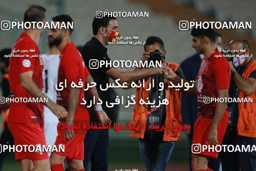 1536918, Tehran, Iran, Iran Football Pro League، Persian Gulf Cup، Week 25، Second Leg، Persepolis 1 v 0 Foulad Khouzestan on 2020/07/18 at Azadi Stadium