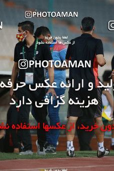 1536856, Tehran, Iran, Iran Football Pro League، Persian Gulf Cup، Week 25، Second Leg، Persepolis 1 v 0 Foulad Khouzestan on 2020/07/18 at Azadi Stadium