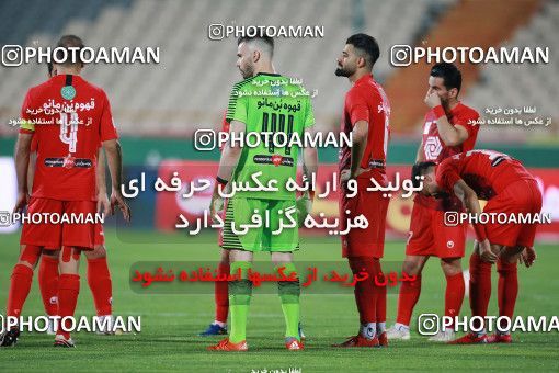 1536843, Tehran, Iran, Iran Football Pro League، Persian Gulf Cup، Week 25، Second Leg، Persepolis 1 v 0 Foulad Khouzestan on 2020/07/18 at Azadi Stadium
