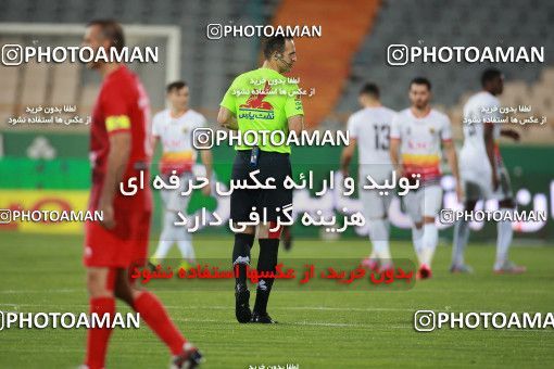 1536848, Tehran, Iran, Iran Football Pro League، Persian Gulf Cup، Week 25، Second Leg، Persepolis 1 v 0 Foulad Khouzestan on 2020/07/18 at Azadi Stadium