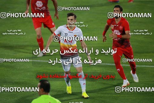 1536912, Tehran, Iran, Iran Football Pro League، Persian Gulf Cup، Week 25، Second Leg، Persepolis 1 v 0 Foulad Khouzestan on 2020/07/18 at Azadi Stadium