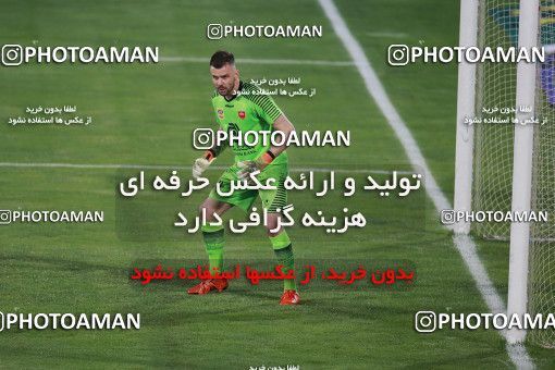 1536902, Tehran, Iran, Iran Football Pro League، Persian Gulf Cup، Week 25، Second Leg، Persepolis 1 v 0 Foulad Khouzestan on 2020/07/18 at Azadi Stadium