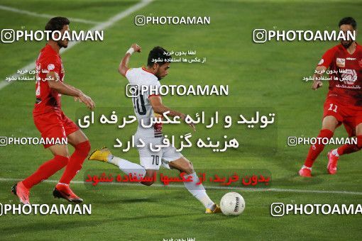 1536844, Tehran, Iran, Iran Football Pro League، Persian Gulf Cup، Week 25، Second Leg، Persepolis 1 v 0 Foulad Khouzestan on 2020/07/18 at Azadi Stadium
