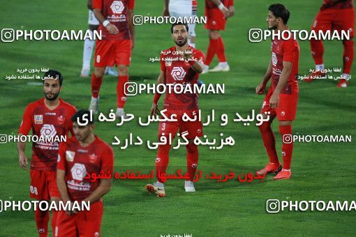 1536936, Tehran, Iran, Iran Football Pro League، Persian Gulf Cup، Week 25، Second Leg، Persepolis 1 v 0 Foulad Khouzestan on 2020/07/18 at Azadi Stadium