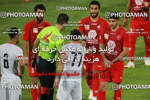 1536887, Tehran, Iran, Iran Football Pro League، Persian Gulf Cup، Week 25، Second Leg، Persepolis 1 v 0 Foulad Khouzestan on 2020/07/18 at Azadi Stadium