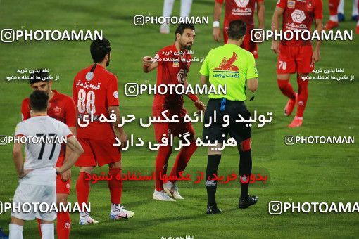 1536885, Tehran, Iran, Iran Football Pro League، Persian Gulf Cup، Week 25، Second Leg، Persepolis 1 v 0 Foulad Khouzestan on 2020/07/18 at Azadi Stadium