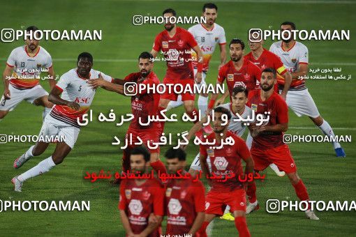 1536823, Tehran, Iran, Iran Football Pro League، Persian Gulf Cup، Week 25، Second Leg، Persepolis 1 v 0 Foulad Khouzestan on 2020/07/18 at Azadi Stadium