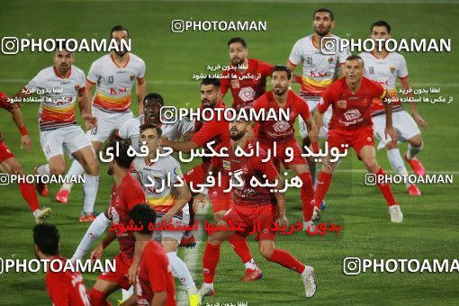 1536827, Tehran, Iran, Iran Football Pro League، Persian Gulf Cup، Week 25، Second Leg، Persepolis 1 v 0 Foulad Khouzestan on 2020/07/18 at Azadi Stadium