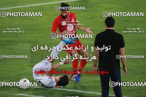 1536892, Tehran, Iran, Iran Football Pro League، Persian Gulf Cup، Week 25، Second Leg، Persepolis 1 v 0 Foulad Khouzestan on 2020/07/18 at Azadi Stadium