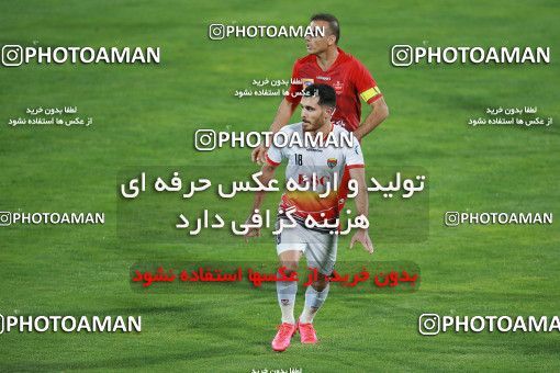 1536884, Tehran, Iran, Iran Football Pro League، Persian Gulf Cup، Week 25، Second Leg، Persepolis 1 v 0 Foulad Khouzestan on 2020/07/18 at Azadi Stadium