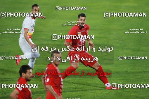 1536866, Tehran, Iran, Iran Football Pro League، Persian Gulf Cup، Week 25، Second Leg، Persepolis 1 v 0 Foulad Khouzestan on 2020/07/18 at Azadi Stadium