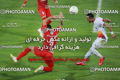 1536821, Tehran, Iran, Iran Football Pro League، Persian Gulf Cup، Week 25، Second Leg، Persepolis 1 v 0 Foulad Khouzestan on 2020/07/18 at Azadi Stadium