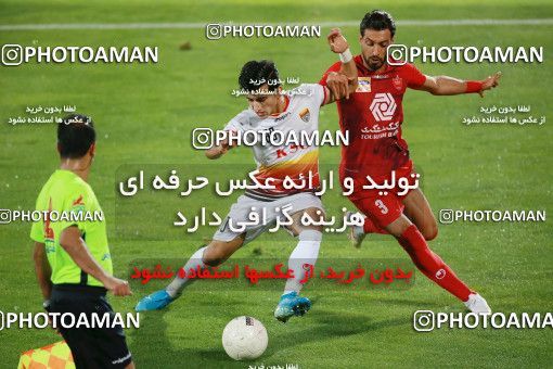 1536948, Tehran, Iran, Iran Football Pro League، Persian Gulf Cup، Week 25، Second Leg، Persepolis 1 v 0 Foulad Khouzestan on 2020/07/18 at Azadi Stadium