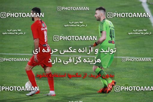 1536920, Tehran, Iran, Iran Football Pro League، Persian Gulf Cup، Week 25، Second Leg، Persepolis 1 v 0 Foulad Khouzestan on 2020/07/18 at Azadi Stadium