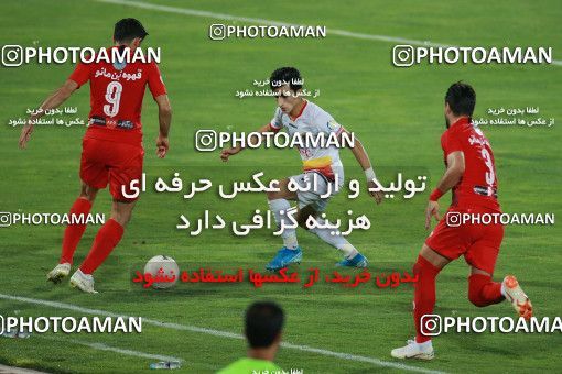 1536876, Tehran, Iran, Iran Football Pro League، Persian Gulf Cup، Week 25، Second Leg، Persepolis 1 v 0 Foulad Khouzestan on 2020/07/18 at Azadi Stadium